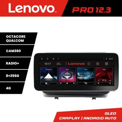 Navigatie Renault Clio 3 2005-2013 Lenovo PRO 8+256 12.3 inch qled android 4G DSP gps internet  Co