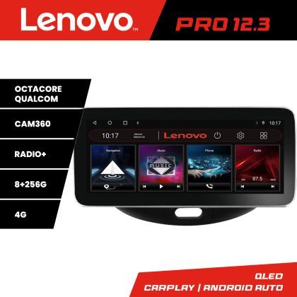 Navigatie Hyundai I10 2007-2013 Lenovo PRO 8+256 12.3 inch qled android 4G DSP gps internet  KIT-i10-2007