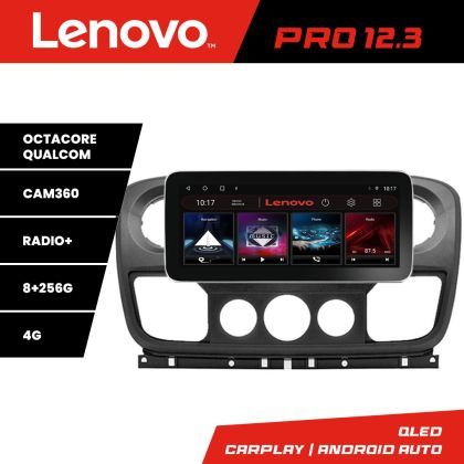 Navigatie Opel Movano, Renault Master 2010-2021 Lenovo PRO 8+256 12.3 inch qled android 4G DSP gps internet