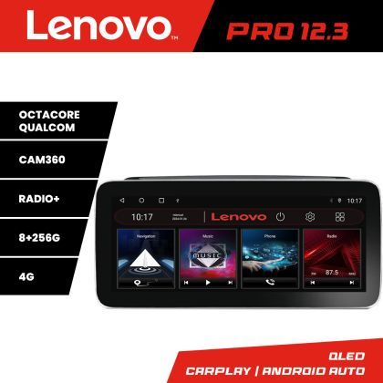 Navigatie Skoda Rapid Seat Toledo 2013+ Lenovo PRO 8+256 12.3 inch qled android 4G DSP gps internet  Kit-rapid v1