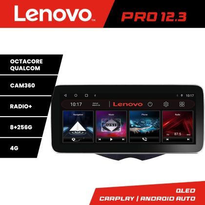 Navigatie Hyundai Veloster Lenovo PRO 8+256 12.3 inch qled android 4G DSP gps internet  8Core