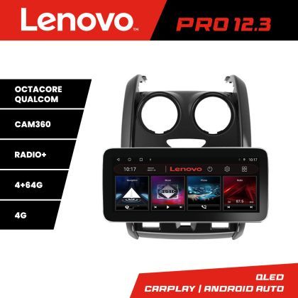 Navigatie Dacia Duster 2012-2019 K-157 Lenovo PRO 4+64 12.3 inch qled android 4G DSP gps internet