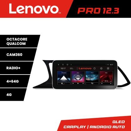 Navigatie Seat Leon MIB K-306 Lenovo PRO 4+64 12.3 inch qled android 4G DSP gps internet  8Core