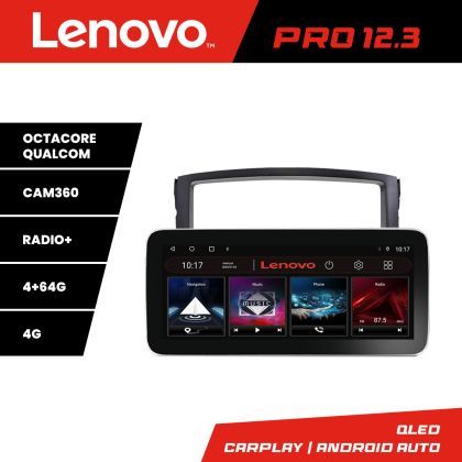 Navigatie Mitsubishi Pajero K-452 Lenovo PRO 4+64 12.3 inch qled android 4G DSP gps internet  8Core