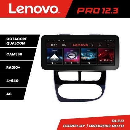 Navigatie Renault Clio 4 V1 K-467 Lenovo PRO 4+64 12.3 inch qled android 4G DSP gps internet  8Core