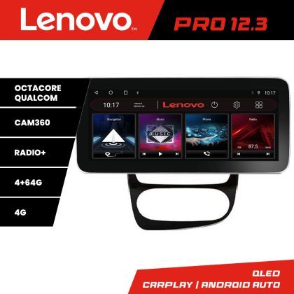 Navigatie Renault Clio 4 V2 K-468 Lenovo PRO 4+64 12.3 inch qled android 4G DSP gps internet  8Core