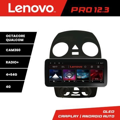 Navigatie VW Beetle 2005-2010 Lenovo PRO 4+64 12.3 inch qled android 4G DSP gps internet  KIT-beetle-old