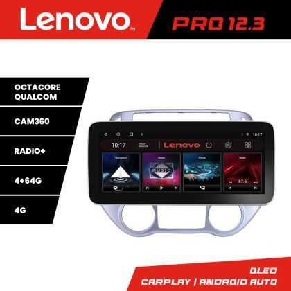 Navigatie Hyundai I20 2011-2014 manual si automat Lenovo PRO 4+64 12.3 inch qled android 4G DSP gps internet  Kit-i20-2012