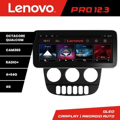 Navigatie Mercedes ML W163 1998-2005 Lenovo PRO 4+64 12.3 inch qled android 4G DSP gps internet  Kit-i20-2012