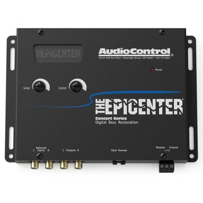 The EPICENTER Black - Procesor digital restaurare bass & Line Output Convertor 12 V AudioControl