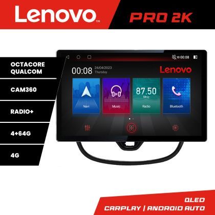 Navigatie Opel Karl 2017- K-karl Lenovo PRO 4+64 13 inch 2K android 4G DSP gps internet  8Core