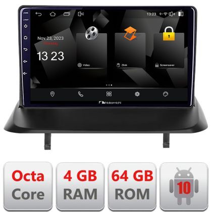 Navigatie Peugeot 3008 5008 Nakamichi NAM5510 Qled Octa Core 720p 4+64 DSP 360 camera carplay android auto
