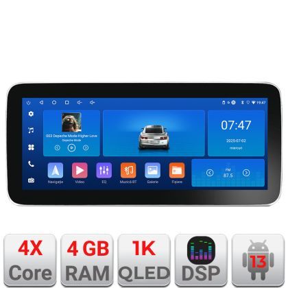 Navigatie Seat Ibiza 2017- K-IBZ Edotec 4+64 12.3 inch Incell 1K android Wifi 5Ghz gps internet