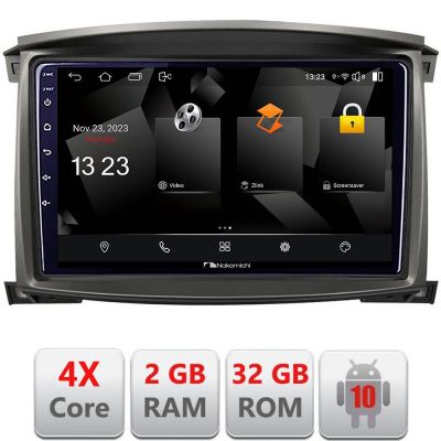 Navigatie Toyota Land Cruiser L100 2002-2006 Android Ecran 720P Quad Core 2+32 carplay android auto