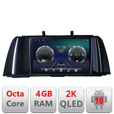 Navigatie Bmw F10 NBT 2012-2016 Android Octa Core Ecran 2K QLED GPS 4G 4+32GB 360 kit-f10-nbt+EDT-E409-2K