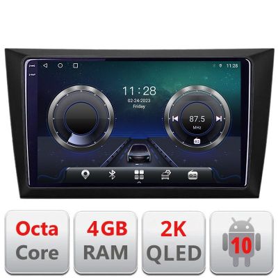 Navigatie VW Golf6 2009-2013 C-golf6 Android Octa Core Ecran 2K QLED GPS 4G 4+32GB 360 KIT-golf6+EDT-E409-2K