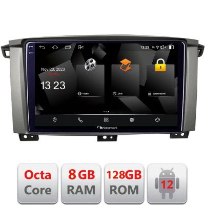 Navigatie Toyota Land Cruiser L100 2002-2006 Android radio gps internet octa core 8+128 carplay android auto