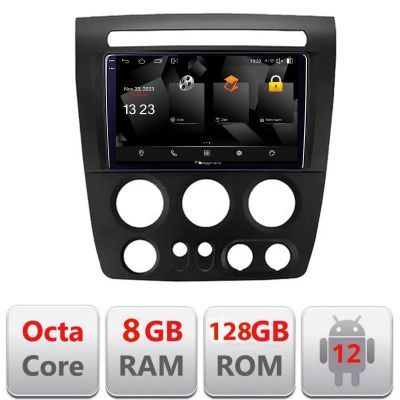 Navigatie Hummer H3 Android Octa Core Qualcomm 2K Qled 8+128 DTS DSP 360 4G Optical