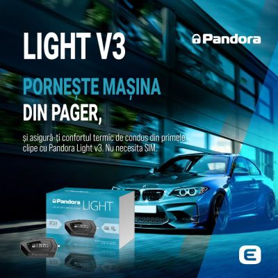 Kit pornire motorMercedes Benz CLS C257 2019-, pager cu raza extinsa 868Mhz, 2 x CAN (montaj inclus) - Pandora LIGHT V3