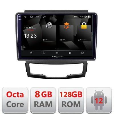 Navigatie Ssangyong Korando 2011-2013 5960Pro-159 Android Octa Core Qualcomm 2K Qled 8+128 DTS DSP 360 4G Optical