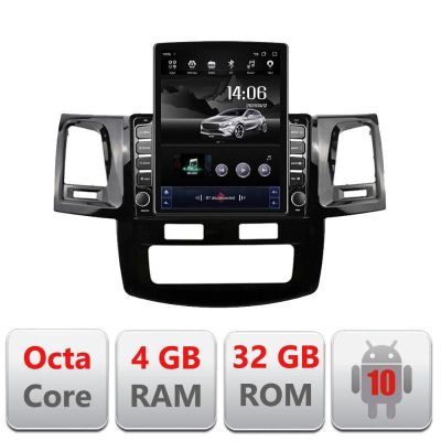 Navigatie Toyota Hilux 2008-2014 G-143 ecran tip TESLA 9.7" cu Android Radio Bluetooth Internet GPS WIFI 4+32GB DSP 4G