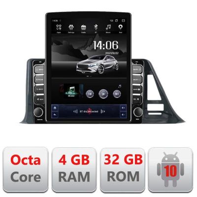 Navigatie Toyota CH-R LOW G-CH-R-A ecran tip TESLA 9.7" cu Android Radio Bluetooth Internet GPS WIFI 4+32GB DSP 4G Oct