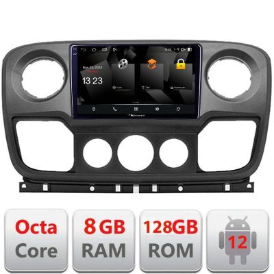 Navigatie Opel Movano, Renault Master 2010-2021Android Octa Core Qualcomm 2K Qled 8+128 DTS DSP 360 4G Optical