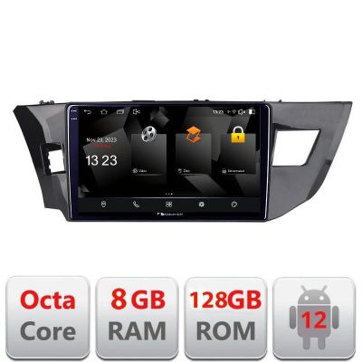 Navigatie Toyota Corolla 2013-2017 5960Pro-470 Android Octa Core Qualcomm 2K Qled 8+128 DTS DSP 360 4G Optical