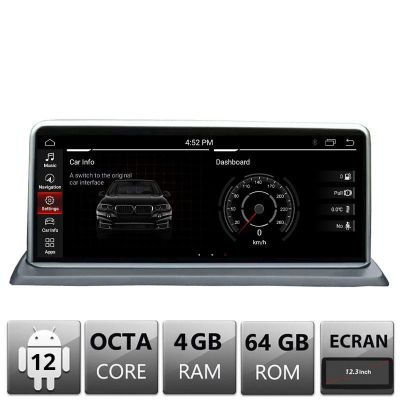 Navigatie dedicata Edotec BMW Seria 1 F20 masini cu EVO Android ecran 12.3" 4+64 4G BT