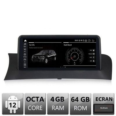 Navigatie BMW X3 X4 F25 F26 2010-2011 cu ecran CIC Android ecran 12.3" 4+64 4G BT