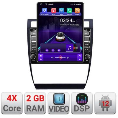 Navigatie Audi A6 K-102 ecran tip TESLA 9.7" cu Android Radio Bluetooth Internet GPS WIFI 2+32 DSP Quad Core