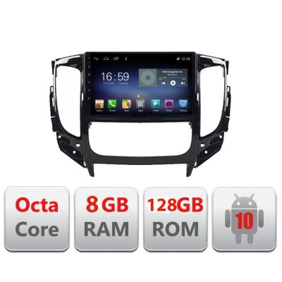 Navigatie Mitsubishi L200 2014-2020 F-1094 Octa Core cu Android Radio Bluetooth Internet GPS WIFI DSP 8+128GB 4G