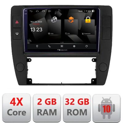 Navigatie Passat B5 1997-2004  Android Ecran 720P Quad Core 2+32 carplay android auto