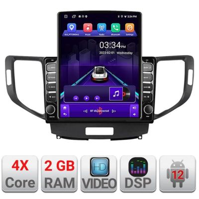 Navigatie Honda Accord 2008-2012 K-8951 ecran tip TESLA 9.7" cu Android Radio Bluetooth Internet GPS WIFI 2+32 DSP Qua