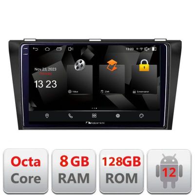 Navigatie Mazda 3 2004-2009 5960Pro-161 Android Octa Core Qualcomm 2K Qled 8+128 DTS DSP 360 4G Optical