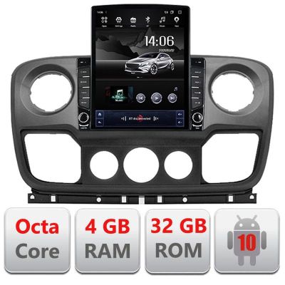 Navigatie Opel Movano, Renault Master 2010-2021 Android radio gps internet Octa Core 4+64GB 9.7" tip Tesla LTE