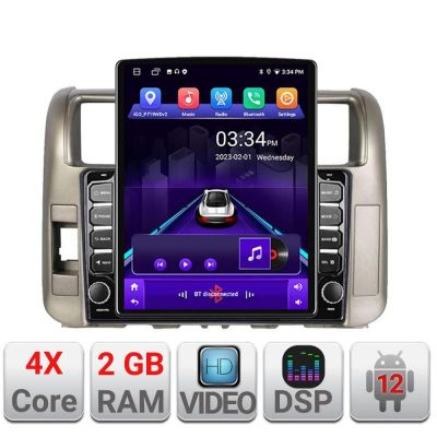 Navigatie TOYOTA Prado 2010-2013 K-347 ecran tip TESLA 9.7" cu Android Radio Bluetooth Internet GPS WIFI 2+32 DSP Quad