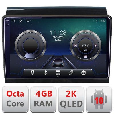 Navigatie Fiat Ducato Citroen Jumper Peugeot Expert 2006-2018 variante radio cd sauNavigatie de fabrica Android Octa Core Ecran 2K QLED GPS 4G 4+32GB 360 KIT-ducato-high+EDT-E409-2K v2