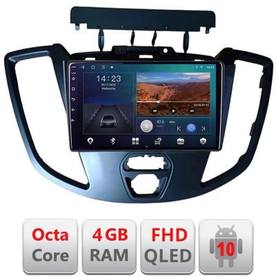 Navigatie Ford Transit 2015-2020 Android radio gps internet quad core 4+64 carplay android auto kit-turneo-custom+EDT-E309v3