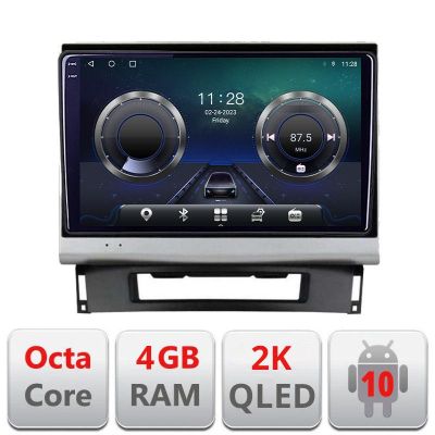 Navigatie Opel Astra J C-072 Android Octa Core Ecran 2K QLED GPS 4G 4+32GB 360 KIT-072+EDT-E409-2K