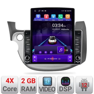 Navigatie Honda Fit 2008-2013 Android radio gps internet quad core 2+32 ecran vertical 9.7" Kit-fit-08+EDT-E708