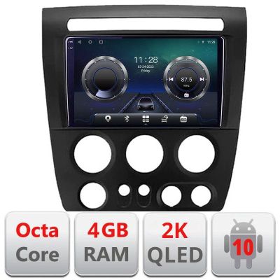 Navigatie Hummer H3 Android Octa Core Ecran 2K QLED GPS 4G 4+32GB 360 KIT-H3+EDT-E409-2K