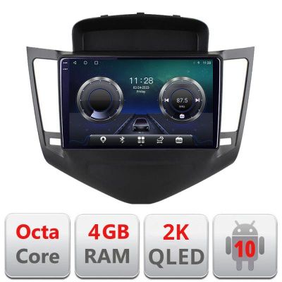 Navigatie Chevrolet Cruze 2009- C-045 Android Octa Core Ecran 2K QLED GPS 4G 4+32GB 360 KIT-045+EDT-E409-2K