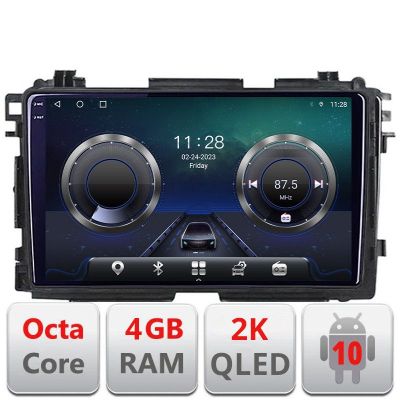 Navigatie Honda HR-V 2013-2018 Android Octa Core Ecran 2K QLED GPS 4G 4+32GB 360 KIT-hr-v+EDT-E409-2K