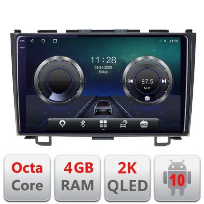 Navigatie Honda CR-V C-009 Android Octa Core Ecran 2K QLED GPS 4G 4+32GB 360 KIT-009+EDT-E409-2K