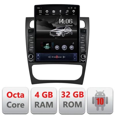 Navigatie Mercedes CLK facelift Android radio gps internet Octa Core 4+64 LTE Kit-facelift+EDT-E709