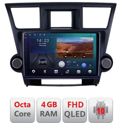 Navigatie Toyota Highlander 2007-2013 Android Ecran QLED octa core 4+64 carplay android auto KIT-highlander+EDT-E310V3