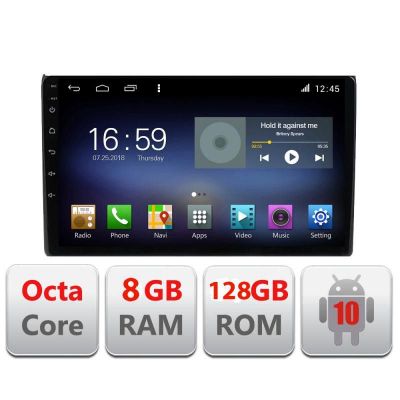 Navigatie Audi A4 B6 F-050 Octa Core cu Android Radio Bluetooth Internet GPS WIFI DSP 8+128GB 4G