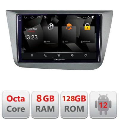 Navigatie Seat Leon 2005-2012 5960Pro-leon05 Android Octa Core Qualcomm 2K Qled 8+128 DTS DSP 360 4G Optical