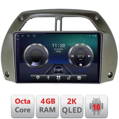 Navigatie Toyota Rav 4 2000-2004 Android ecran Qled 2K Octa core 4+32 kit-rav4-old+EDT-E409-2K